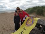 The youngest sandwalker finishes the distance between Newburgh and Balmedie